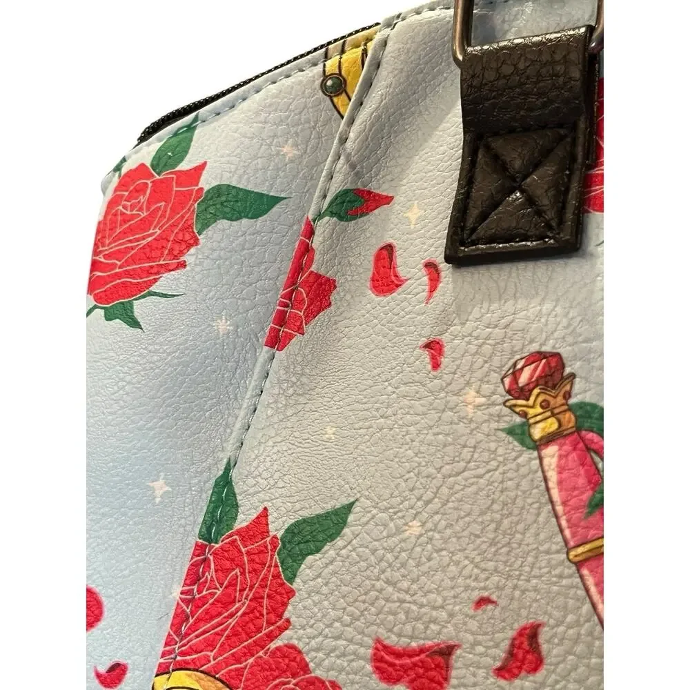 Loungefly Sailor Moon Rare Purse Crossbody & Satchel Gadgets & Roses Print READ